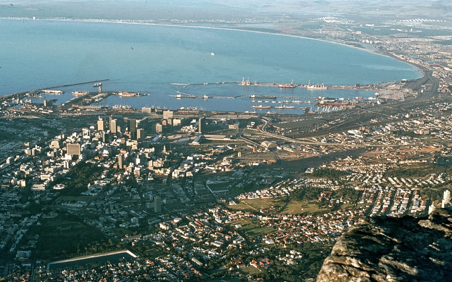 Cape Town from Table Mountain, 1980